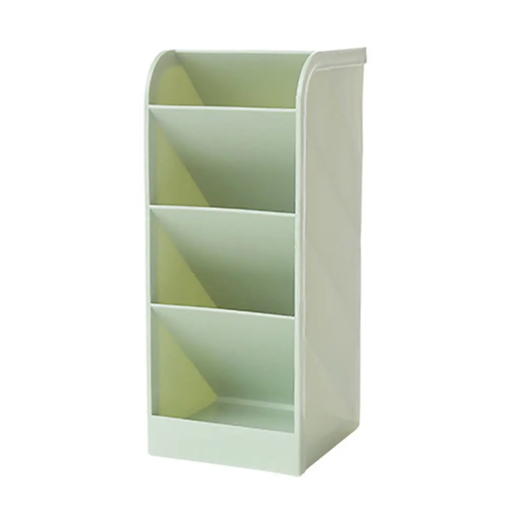 

2020 New Four-Grid Ergonomic Desk Storage Box Drawer Organizer Inclined Pen Holder Rectangular Organizer Organizing