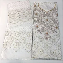 3 в 1 Африканский Базен riche getzner с бисером и камнями tissu africain из жаккардовой парчи нигерийская Кружевная повязка на голову 7 ярдов/лот