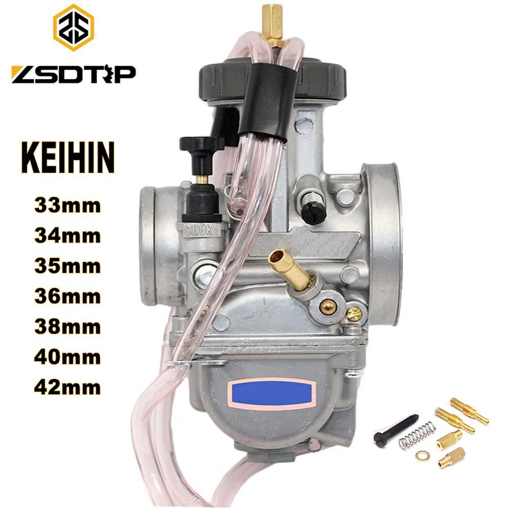 ZSDTRP мотоцикл KEIHIN PWK карбюратор 33 34 35 36 38 40 42 мм гоночные части скутеры Байк ATV с силовой струей используется 250cc