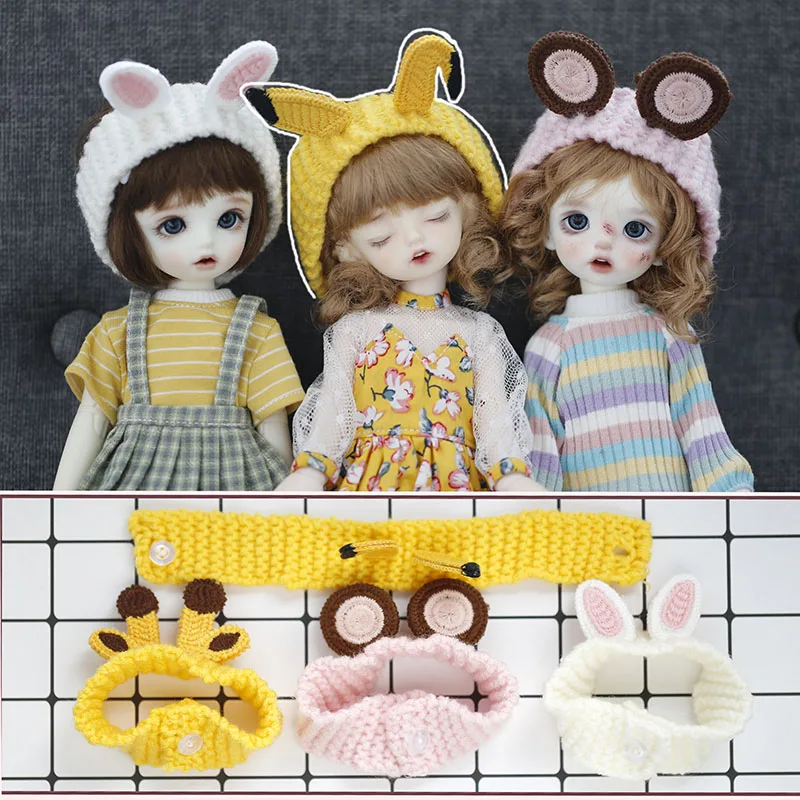 

New Lovely Cartoon Headwear 1/6 BJD SD YOSD Doll Accessories Doll Clothes Accessories girls toys