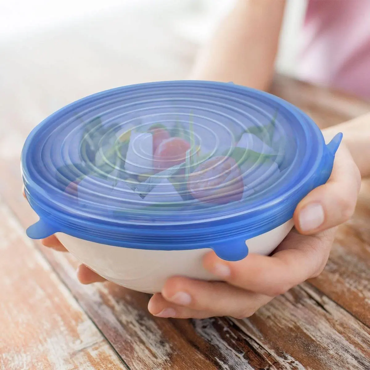 

Silicone Cover Stretch Lids Reusable Airtight Food Wrap Covers Keeping Fresh Seal Bowl Stretchy Wrap Cover Kitchen Cookware