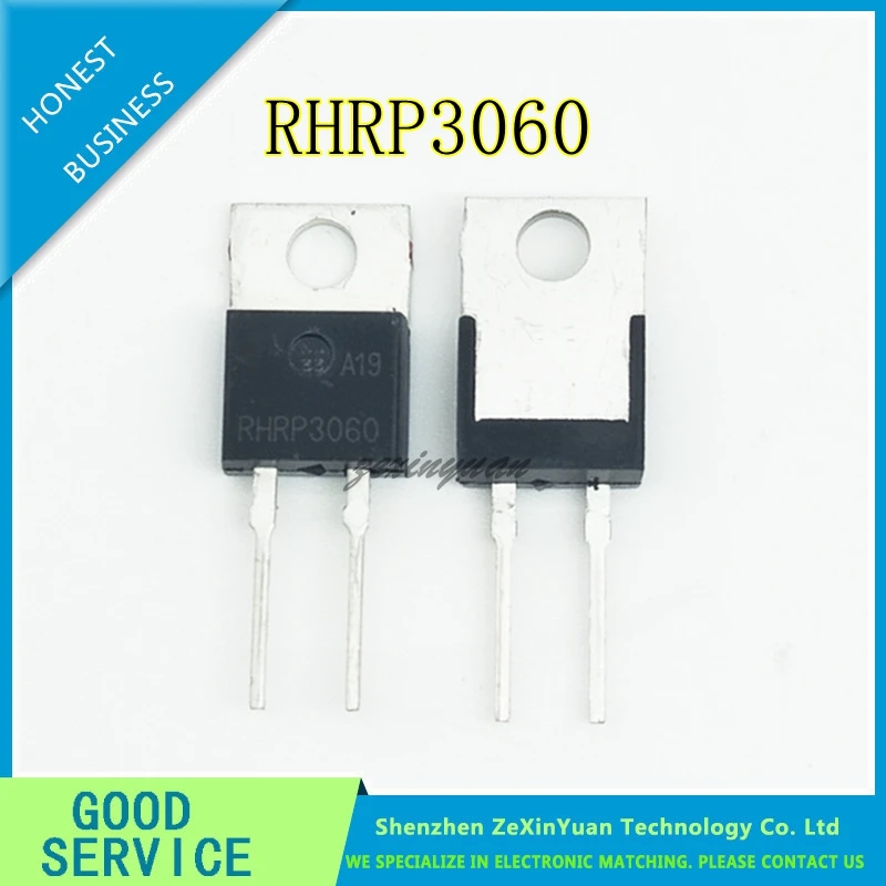 10 шт./лот RHRP3060 3060 30A 600V TO-220 Новый выпрямительный диод быстрого восстановления |