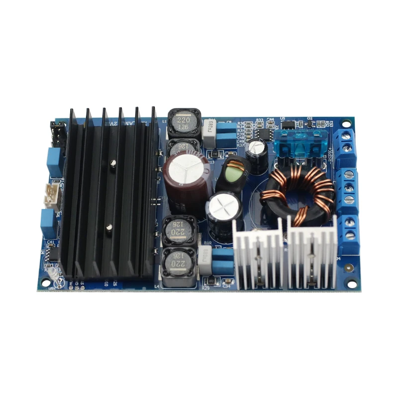 Placa Amplificadora Digital Tda7492e Placa Amplificadora de Alta Potência de 80w Mais 80w com Caixa de Carrinho para Dança e Ajuste de Ganho em Vias - Image 5