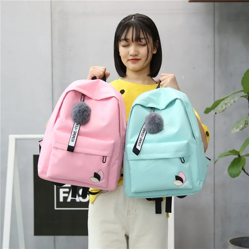 

2020 female Harajuku high school student fashion simple and fresh versatile personalized multi-functional leisure backpack