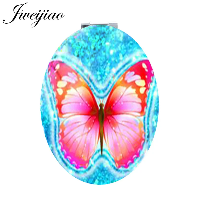 JWEIJIAO Dreamy Butterfly модная игра овальное портативное полиуретановое зеркало Китайская классическая мифологическая Бабочка Мечта espejo FQ291
