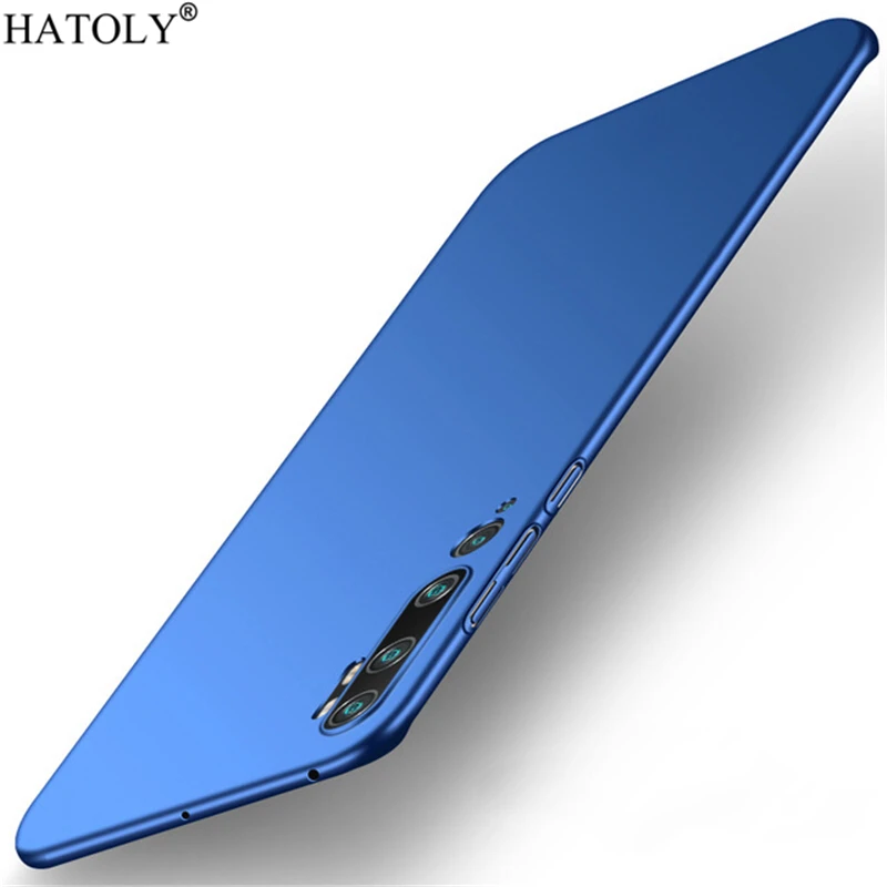 Для Xiaomi mi Note 2 Чехол Note 8 10 CC9 Pro тонкий гладкий и ультра-тонкий PC телефон задняя крышка для Xiao mi Red mi 7A 8A чехол Funda - Цвет: Blue