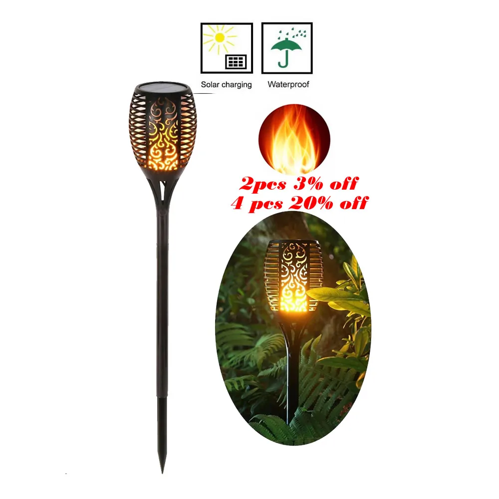 

Solar Lawn Dancing flame Torch Lights radar Led Out torch Flame Lamp Flickering bulb dancing Lawn Lamps Path Lighting Torch Ligh