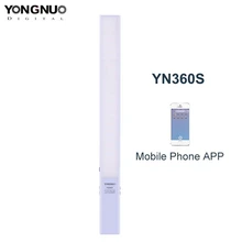 YONGNUO YN360S YN360 ультра-тонкий ручной светодиодный светильник со льдом 3200 k-5500 k для управления телефоном и приложением светодиодный заполняющий светильник+ запчасти