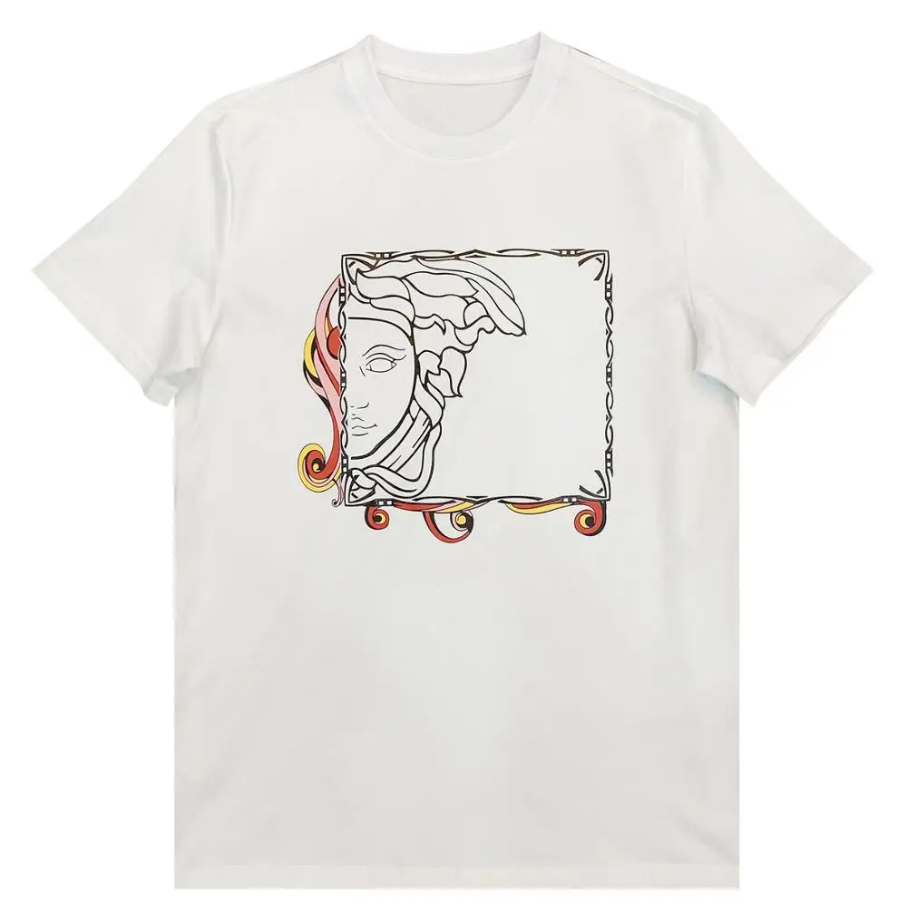 

2020 Mens Top T-shirt With Mercerized Cotton Material Special Print Pattern For Luxury Brand Cloth France European Design