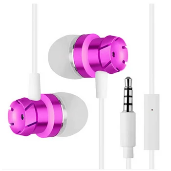 

3.5mm Earphone for MP3/MP4 Players With mic bass metal headset