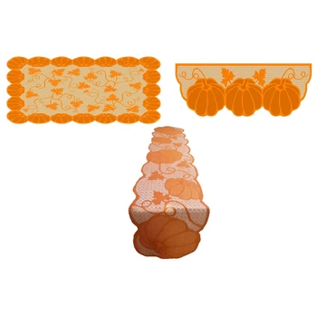 

Thanksgiving Day Decoration Table Cloth Pumpkin and Maple Leaf Thanksgiving Decoration Thanksgiving Dinner Set