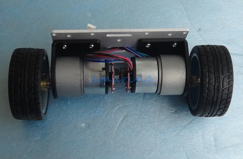 190x65 Robot Smart Car Chassis With Speed Encoder 2 Wheels Drive Car For DIY Kit Educational Teaching Tool