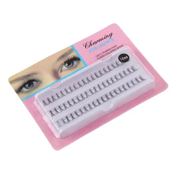 

60pcs Fake Eyelashes 8/10/12/14 mm Root eyelash grafting Individual Premium Corner Flare Cluster Lashes Eyelash Extension #0523