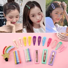 Hyuna, стильные заколки знаменитостей, яркие цвета, детские заколки, цветные, радужные, для взрослых, боковая заколка, заколки для волос со звездами