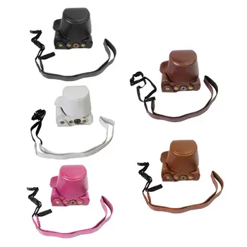 

PU Leather Camera Shoulder Bag Protective Carrying Case Cover for Canon EOS M10 M100 15-45MM Camera Accessories