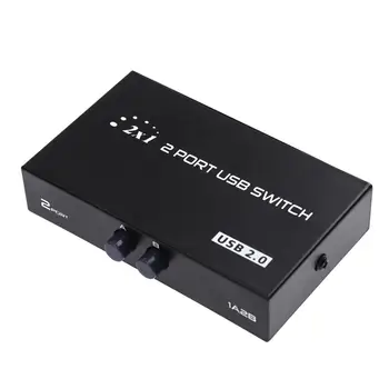 

1A 2B 2 Ports Manual USB 2.0 Sharing Device Network Sharing Switch Box for 2 Computer to Share 1 Printer Scanner