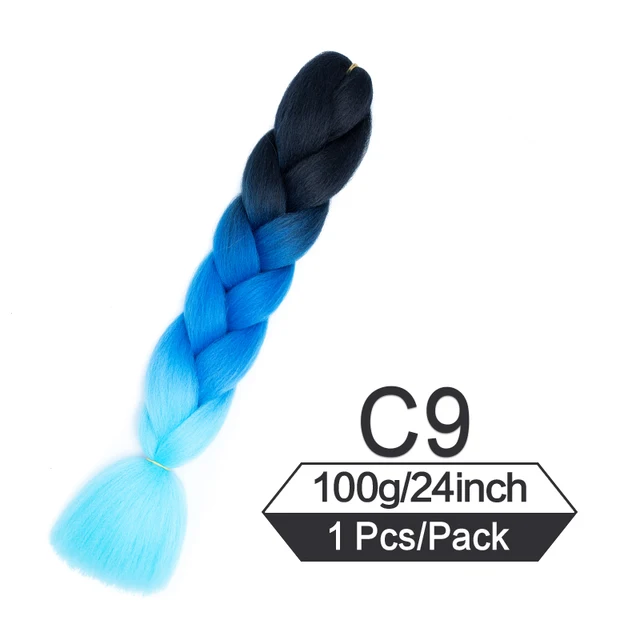 24 Inch Jumbo Braiding Hair Extensions For Box Twist Braid Accessorie Pre Stretched Afro Fake Hair Wholesale Jumbo Crochet Braid T1B/530