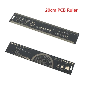

20CM PCB Ruler For Electronic Engineers For Geeks Makers For Arduino Fans PCB Reference Ruler PCB Packaging Units Starters Tool