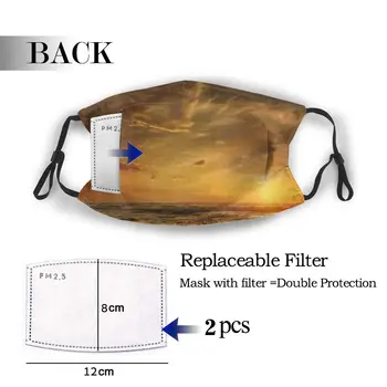 

protective mask with filter Sunset anti dust PM2.5 reuse adult teen child girl