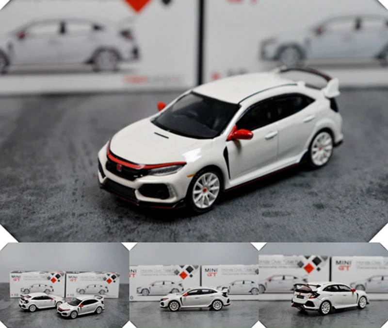 

1:64 scale white FK8 Type R Modulo diecast Alloy Car Model high simulation vehicle for Men exquisite collectible Gift