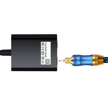 

Accessories Audio Splitter Amplifier Optical Cable Digital Player DVD Connector Fiber Adapter Television Switcher 1 To 2
