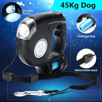 

Dog Leash Dog Traction Rope Dog Tow Rope Retractable Automatic Extendable Garbage Bag 4.5 M Polyester Tactics Training Chain