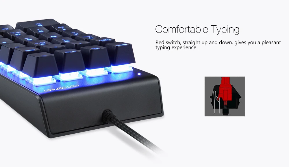 teclado mecânico numérico com interruptor de caixa