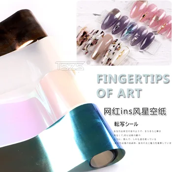 

1pcs/lot New Arrival Japanese Nail Transfer Multiple Light Effect Foil Sticker Decoration For Nail Art Salon