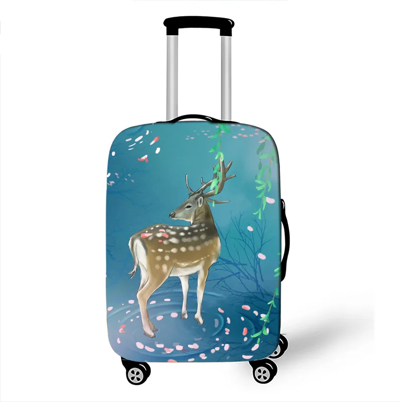 Аксессуары для путешествий мультяшный олень чемодан защитный чехол водонепроницаемый утолщенный эластичный женский чемодан сундук Чехол 18-32 дюймов XL - Цвет: 6