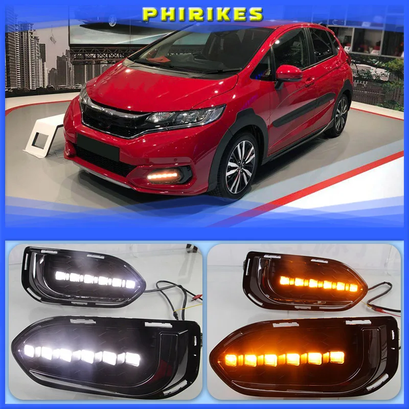 

Дневные ходовые огни для Honda jazz fit 2018, 2019, 2 светодиодный т.