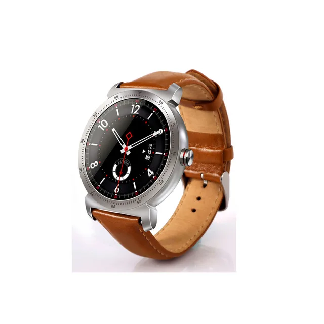 K88H плюс Смарт часы Полный сенсорный экран Bluetooth Вызов пульсометр спортивный трекер Шагомер для Android IOS PK K88H GW01 - Цвет: Leather Sliver