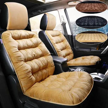 

Universal Warm Car Seat Cover Winter Plush Cushion for Car Front Seat Protector Cotton Mat Auto Interior Non-slip Seat Cushion