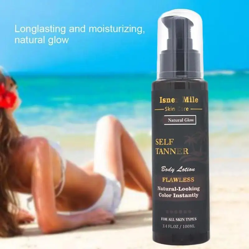 100ml Tanning Long-lasting Sun-free Milk Organic Long-lasting Sun-free Deep Mousse Imitation Sun Beach Copper Lotion Body O5B1