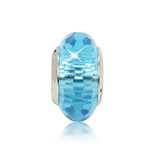 925 Чистое серебро плавающее браслет стеклянные бусины, шармы Fit Pandora оригинальные браслеты для женщин ожерелье женские ювелирные изделия - Окраска металла: No. 05