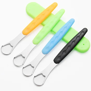 

Portable Tongue Cleaning Tongue Cleaners Tongue Scraper Reusable Stainless Steel Oral Tongue Cleaner Brush