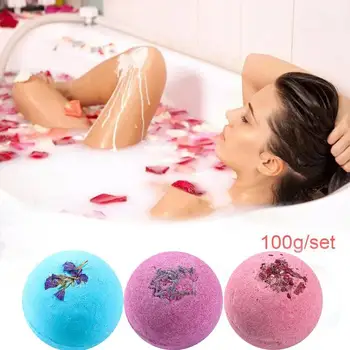 

6pcs Organic Bath Bombs Bubble Bath Salts For Winter Home Stress Relief Exfoliating Moisturizing Cleaning Bath Salt Ball