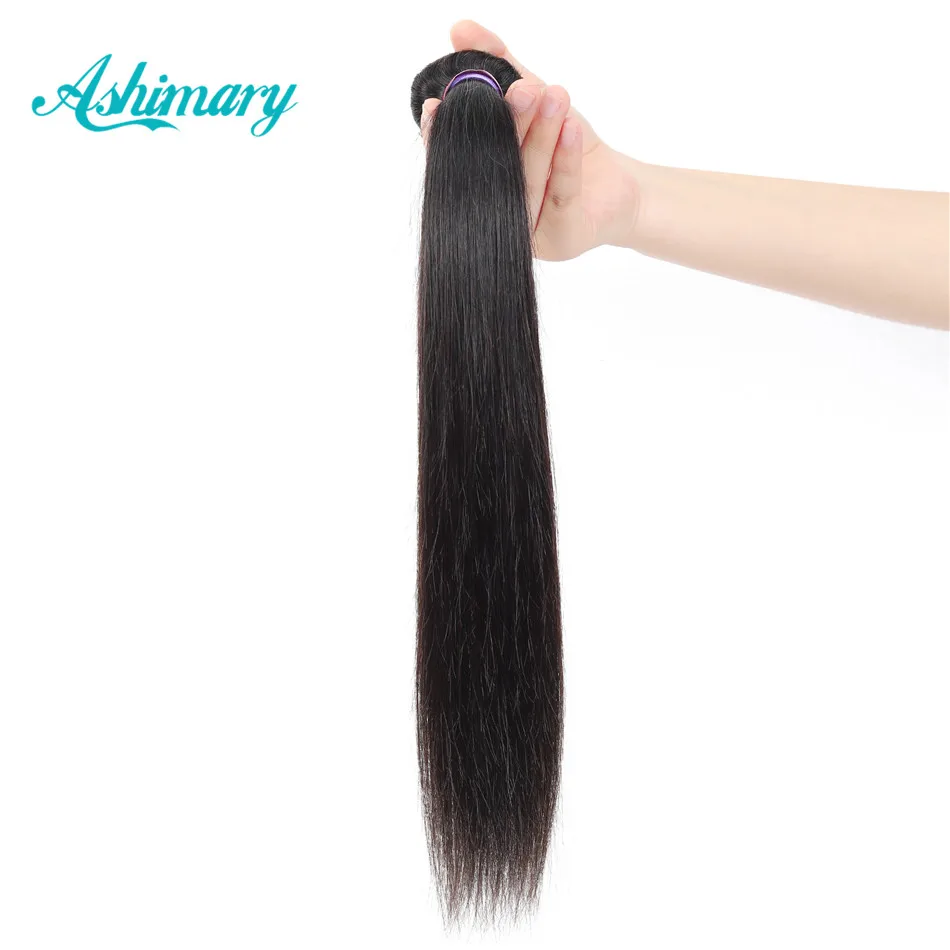 Ashimary волосы продукты малазийские прямые Remy 1B человеческие пучки 1/3 шт 8 &quot 28&quot
