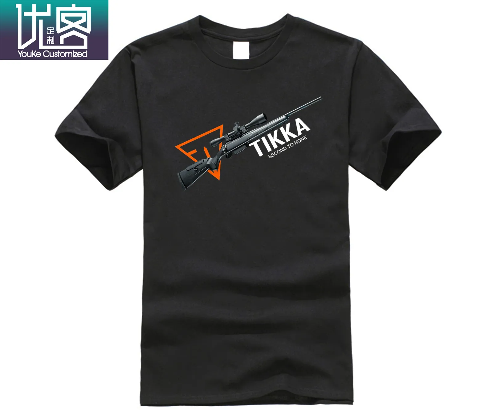 Новый Tikka T3 TAC болт действия снайперская винтовка огнестрельное оружие футболка