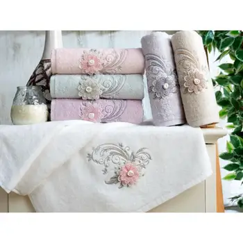 

Flowers Magnolia Velvet 3 PCs Hand Face Towel