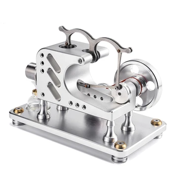 

Metal Balance Stirling Engine Model Generator Micro External Combustion Engine Model 2020 new arrival - Bright Silver