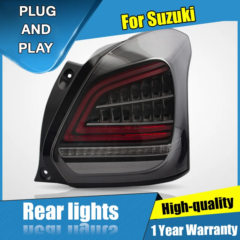 Автомобильный Стайлинг для Suzuki Swift задняя фара 17-19 для Swift задние фонари, выделенный Автомобильный свет, светодиодные задние фонари с 2 шт