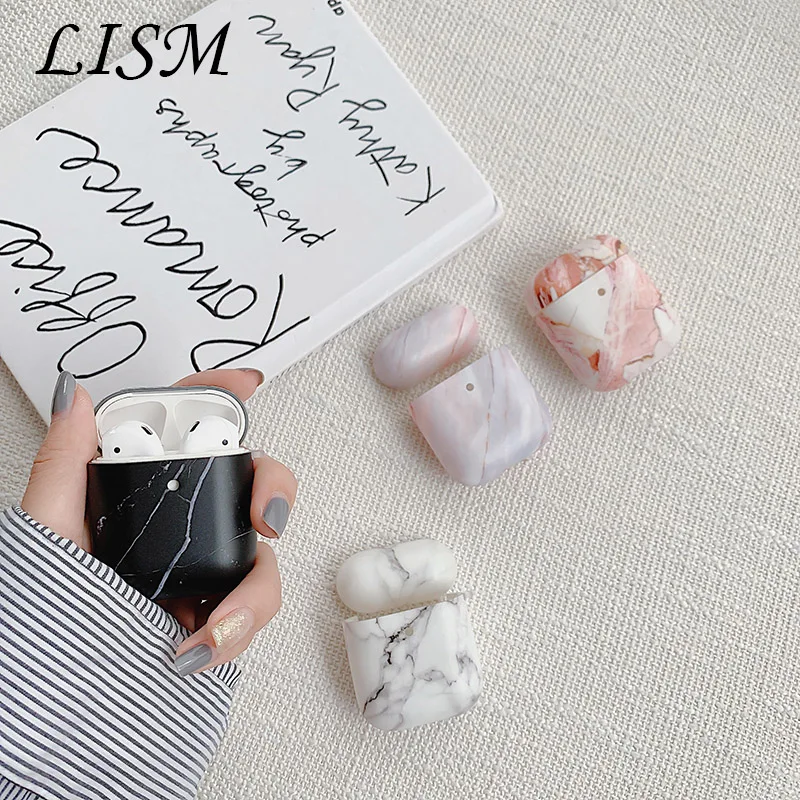 

Case For Original Apple Airpods Case Marble Cute Cover For Apple Airpods 2 1 Cases Accessories Headphone Air Pods Case Box Coque