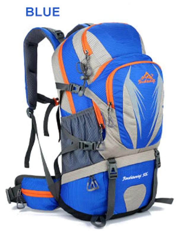 50L mochila туристический рюкзак мочила для похода туризма рюкзаки путешествия Горный рюкзак Водонепроницаемый треккинг Кемпинг туристический b - Цвет: Синий цвет