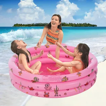 

Cute Cartoon Printing Colorful Inflatable Ocean Themed Swimming Pool Round Home Fun Outdoor Garden Swimming Pool For Kids