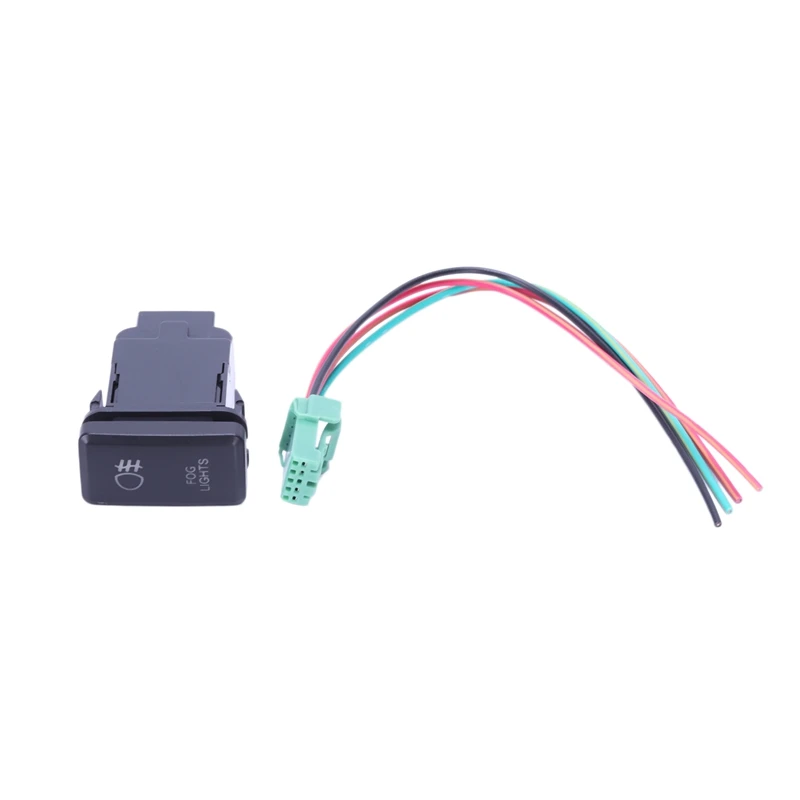 

Big deal 12V LED Fog Work Light Push Button Switch For Toyota Landcruiser Prado FJ Fog Light green