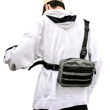 

Chest Rig Waist Bag Two Front Functional Tactical Chest Bags Outdoor Adjustable Pocket Oxford Men Street Wear Bag Hot