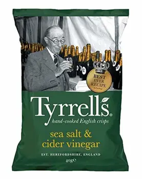 

Tyrrells Sea Salt & Cider Vinegar Crisp 40 g (order 24 for trade outer)