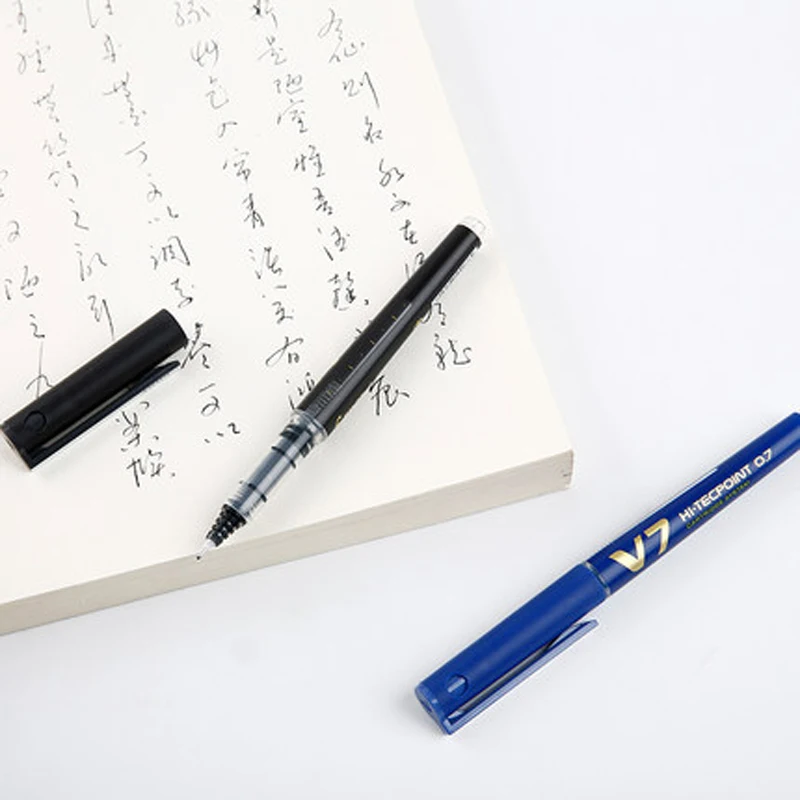 Pilot V7 Hi Tecpoint Cartridge System Rollerball Pen Medium Point 0 7 мм 6 шт./лот игла точка