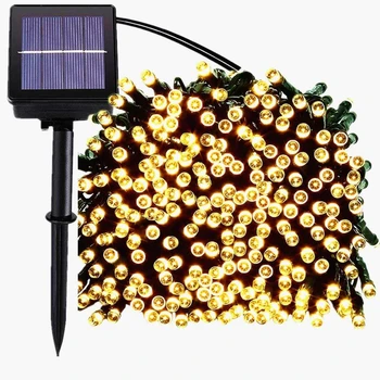 

5M 7M 12M 22M Solar Christmas String Lights Outdoor Waterproof Street Garland Fairy Lights Party for Home Garden Decoration