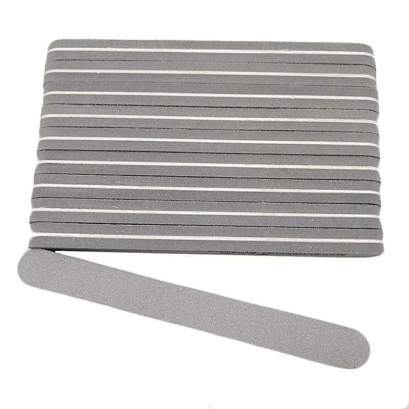 10pcs/lot Nail Art Buffer Sanding Sponge Files 100/180 Grits Double Side Nail Polishing Blocks Nail Art Tips Manicure Pedicure - Цвет: Grey